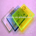 Clear colorful acrylic plexiglass sheet